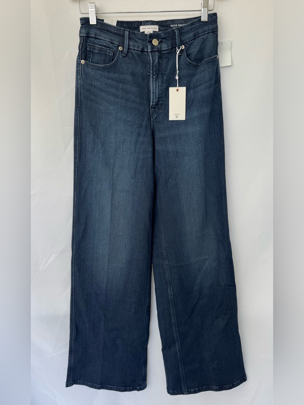 Good American Jeans Good Skate High Rise Wide Leg